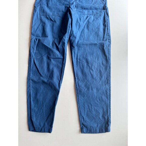 LUCY & YAK Original Blue Organic Cotton Canvas Overalls Dungarees, Size 4 - Picture 10 of 15